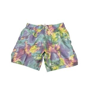 Trunks Surf & Swim Co Mens Sano Short Tie Dye Swim Trunks TS001-390 Butter Small